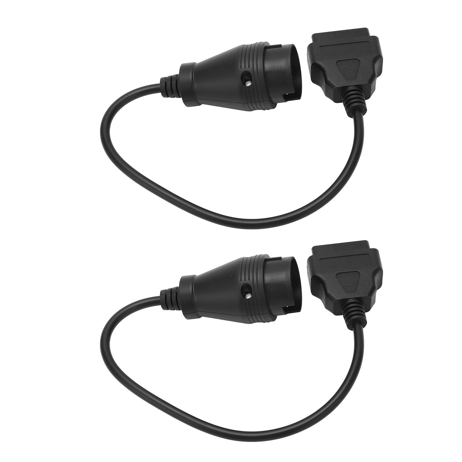 

1 пара кабелей-адаптеров OBD2 с 38-контактного на 16-контактный черный. Замена для MercedesБенц СПРИНТЕР