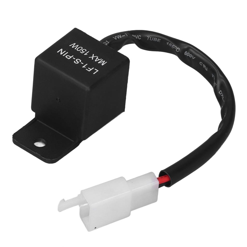 2 Pin LED Flasher Relay with Cable Motorcycle Turn Signal Light Relay Module 150W 12V DC