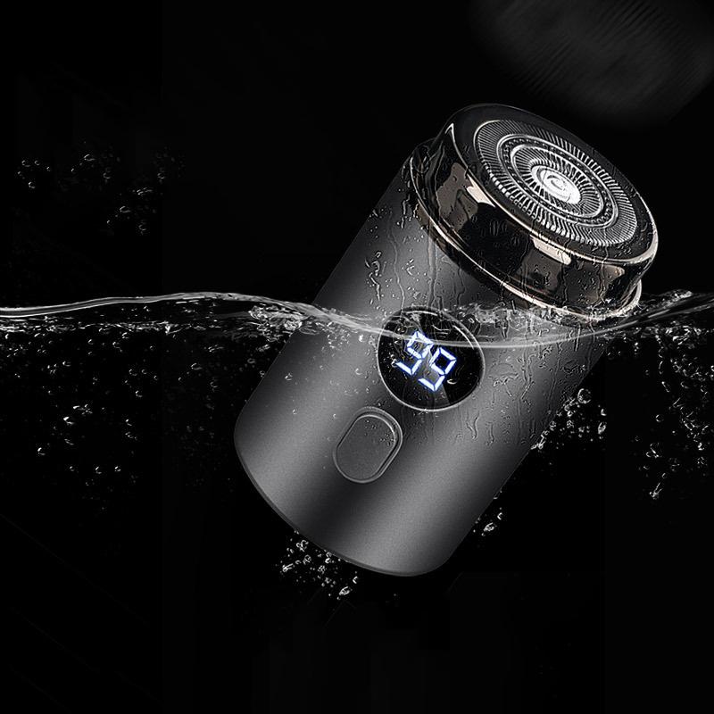 Men'S Electric Razor Shaver Digital Display Intelligent Mini Portable Wet And Dry Rechargeable Washable Beard Razor Razor