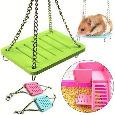4 Stück Goldhamster Hängespielzeug Kleine Schaukel Hängebrücke Käfigzubehör Dekorative Form