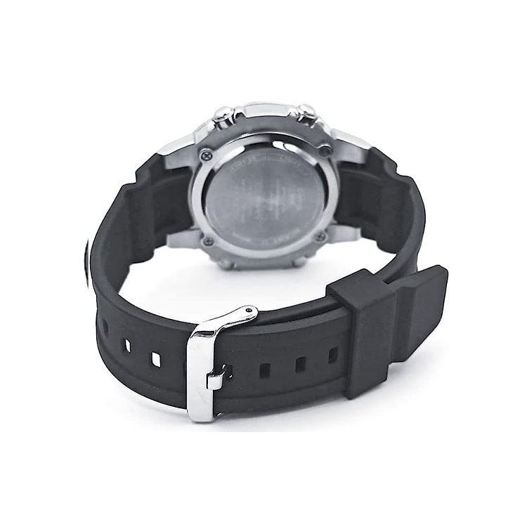Casio Youth Series Round Dual Display 10-Year Power Classic Pointer Dual Display Sports Waterproof Quartz Movement Resin Strap Men Watches AMW-870-1A