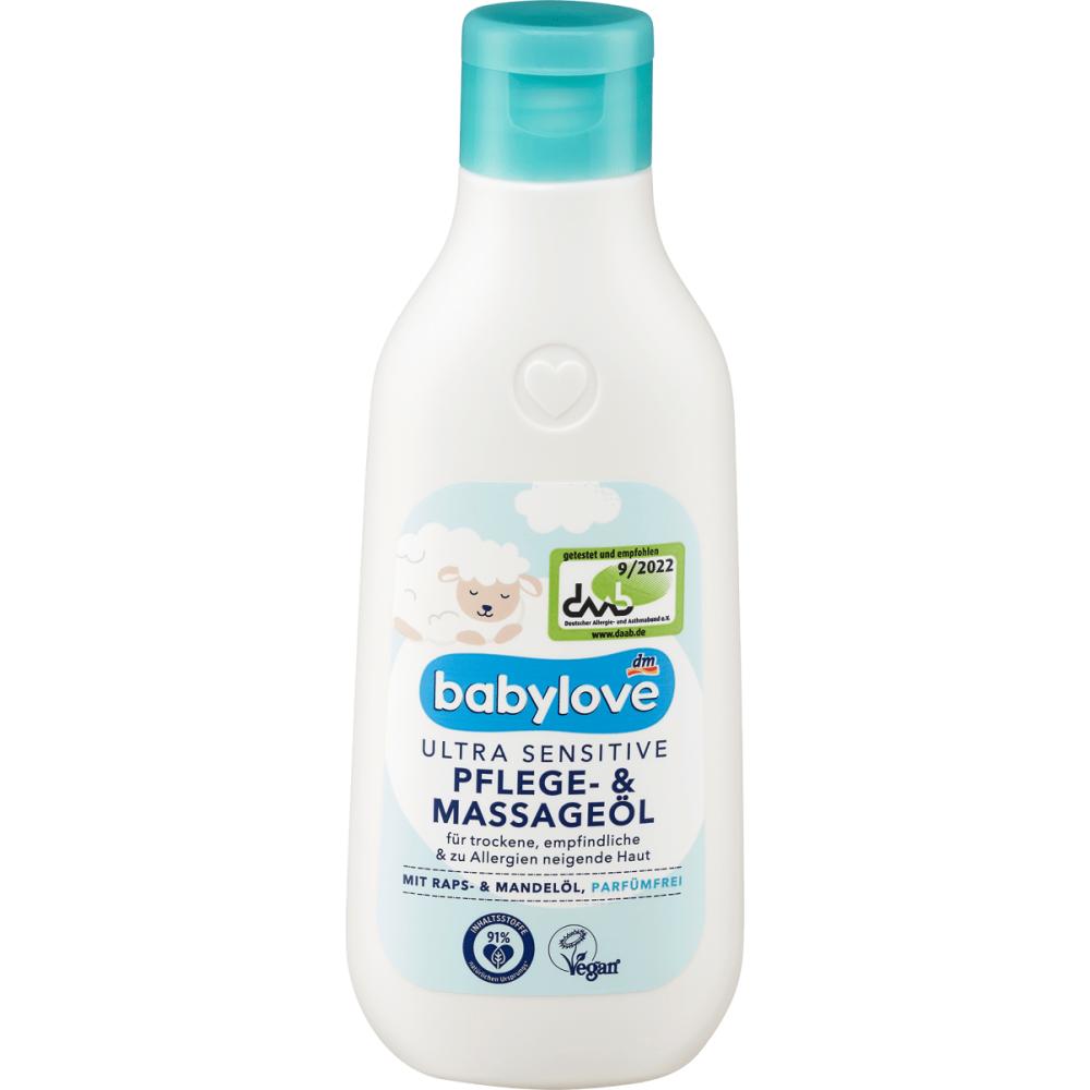 DM Baby Love Babylove Ultra Sensitive Massasjeolje 250ml