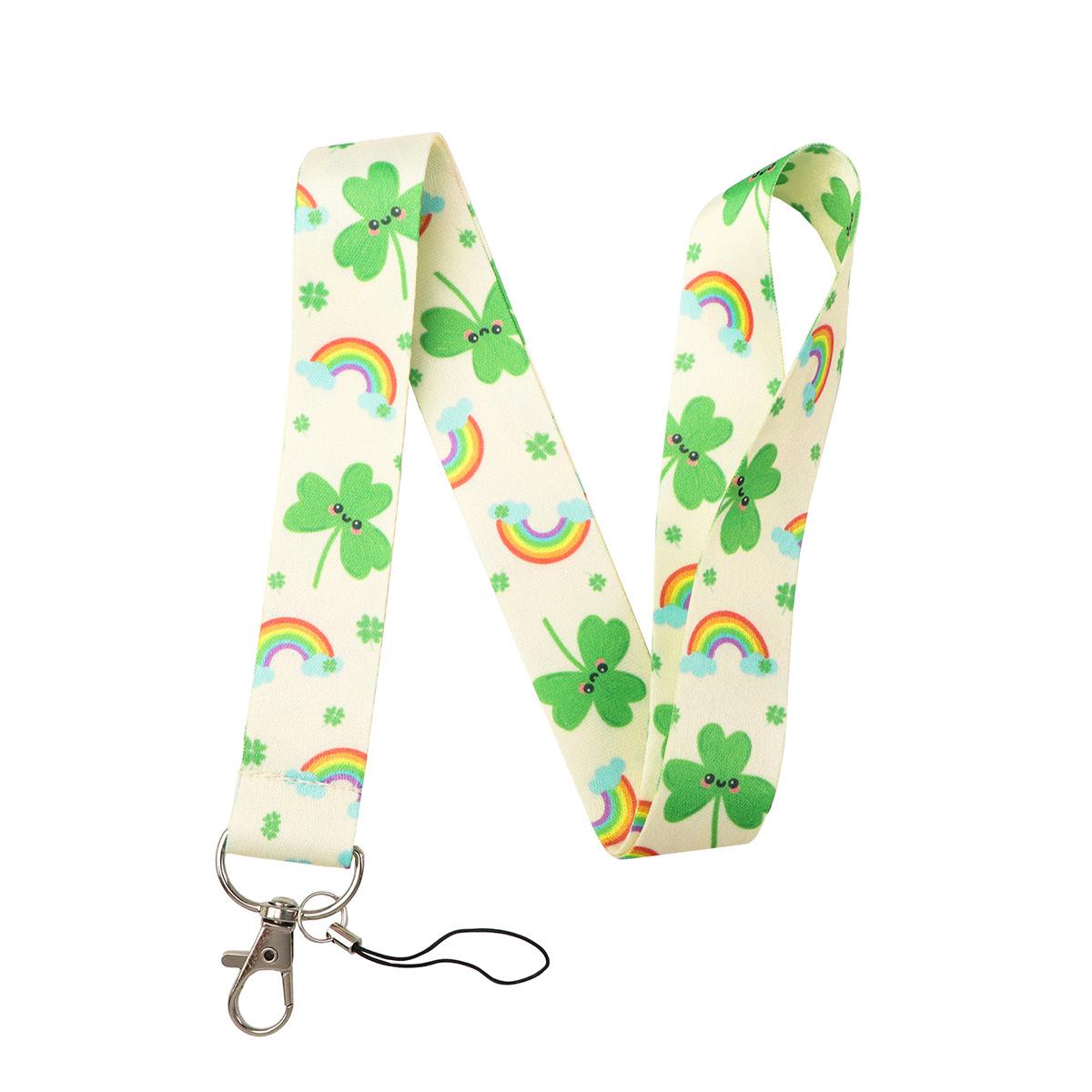 

Cute Colorful Card Holder Neck Strap Rainbow Pink CEO Lanyard ID Card Cover Pass Hang Rope Lanyard for Key Rings Accessories