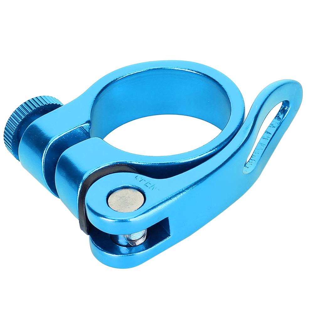 Aluminium Alloy 34.9MM Mountain Bike Quick Release Seatpost Clip Road Tube Fixed Clamp Cycling Sports Accessory