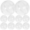 10pcs Twisted Balls Plastic Round Fillable Easter Eggs For Party Favors Candy Storage Gumballs Vending Machine Empty