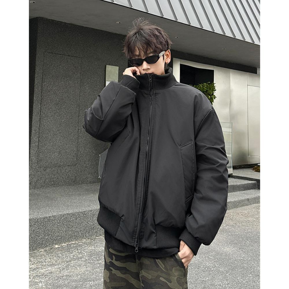 Pilot cotton clothes ruffian handsome casual stand-up collar versatile loose jacket warm American cotton-padded clothes