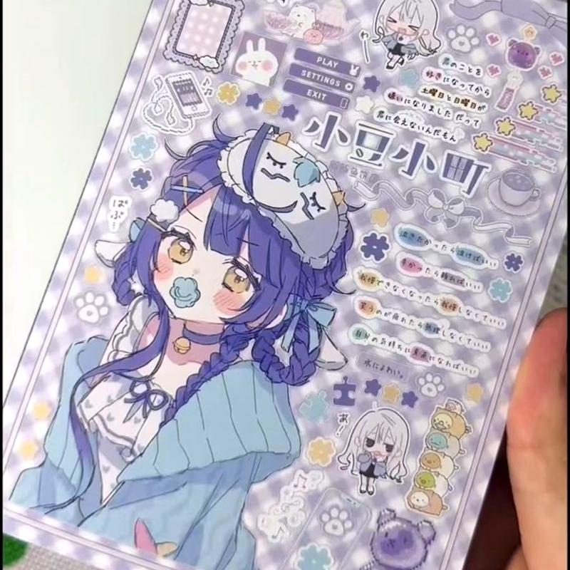 Japanese Retro Cute Girls' Weekly Series Decorative Stickers Book Scrapbooking Phone DIY Journal Collage Material Sticker Gift
