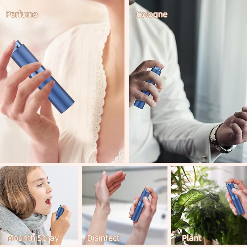 7ks/sada 8ML atomizér parfémový sprej lahvička na cesty prázdný kolínský dávkovač, přenosný rozprašovač mini parfémový atomizér na cesty