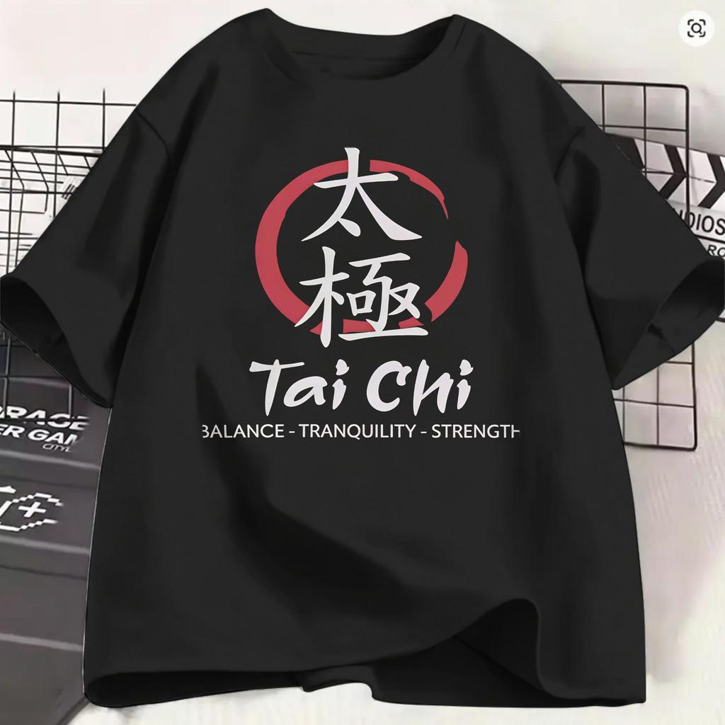 Tai Chi Spiritual Wellness Tshirt For Unisex Funny 100 Cotton Tee Shirt O Neck Short Sleeve T Shirt Printed Tops