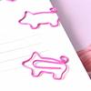 Pig Pink Bookmark Paper Clip School Office Supply 4Pcs/Lot 20Pcs/Lot Gift Stationery Creative Metal Bookmarks  Clips