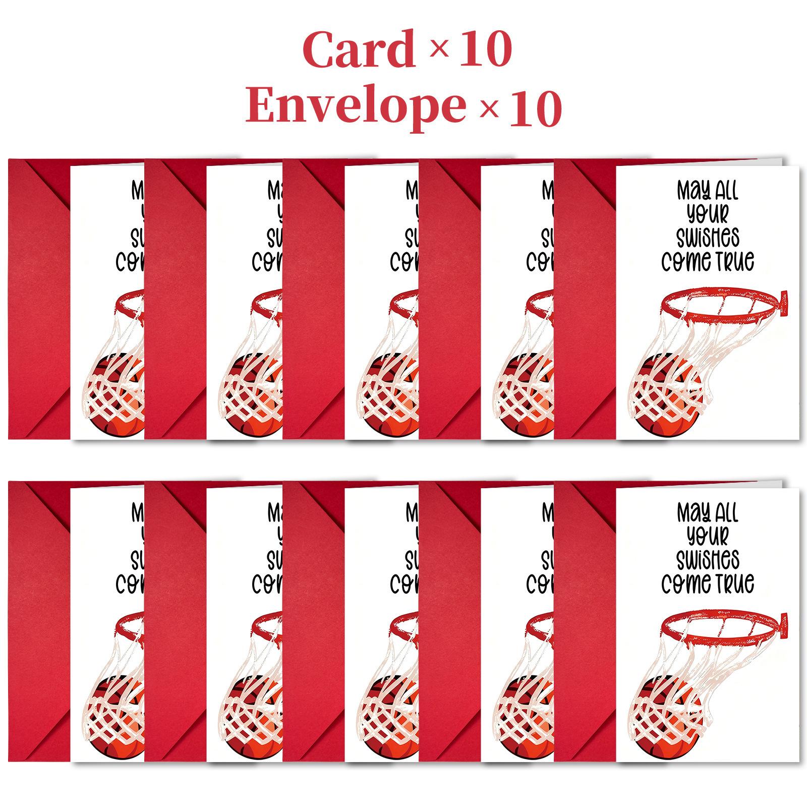 

10 Cartoon Thank You Greeting Card Envelopes Set Creative Greeting Card One Size