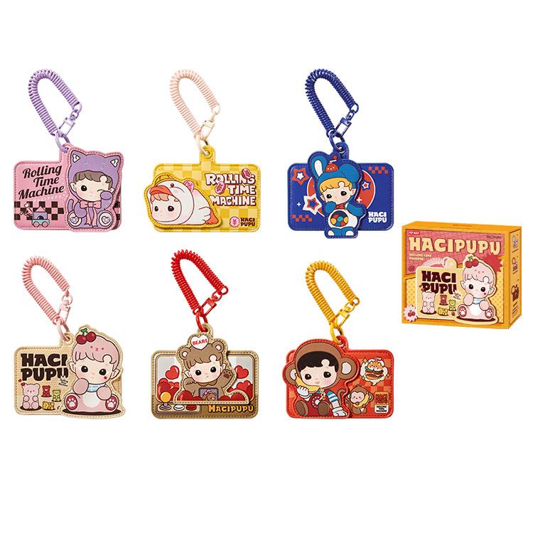 New POP MART HACIPUPU Time Machine Collection Card Holder Mystery Boxes Single Mystery Box/Full Box 6 Pcs PPMT-2505-0046
