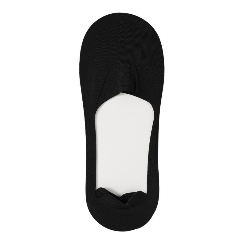 Spring and Summer Ice Silk Boat Socks Men's Silicone Anti-heel Drop Invisible Socks Men's Thin Towel Bottom Sweat Absorption Socks