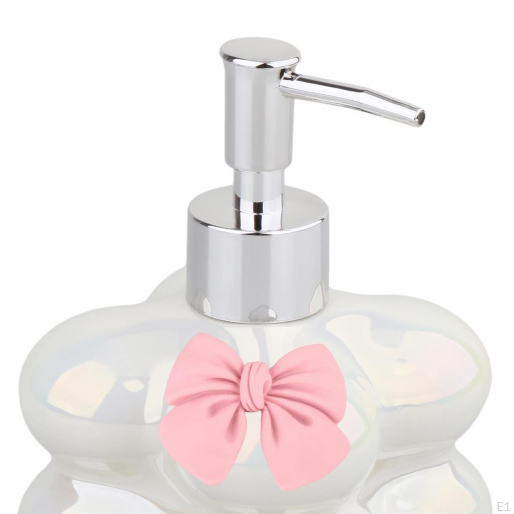 Ceramic Hand Soap Dispenser Lotion Modern 370ml Liquid Dispenser, Shower Gel for