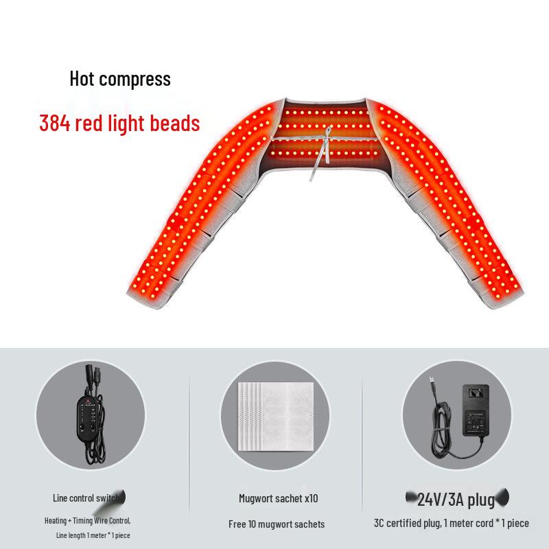 Red Light Heated Shoulder & Arm Therapy Sleeve - Constant Temperature Pain Relief Massager One Size