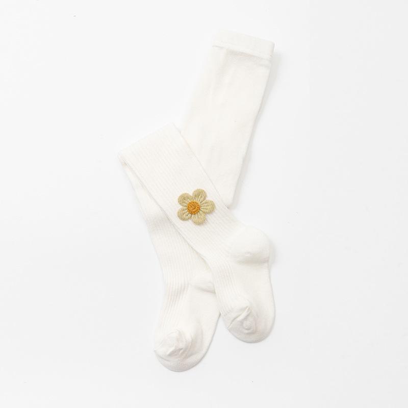 

Весенне-осенние хлопковые колготки для девочек со стопой - Модные леггинсы в корейском стиле с лепестковым дизайном 6-8 years