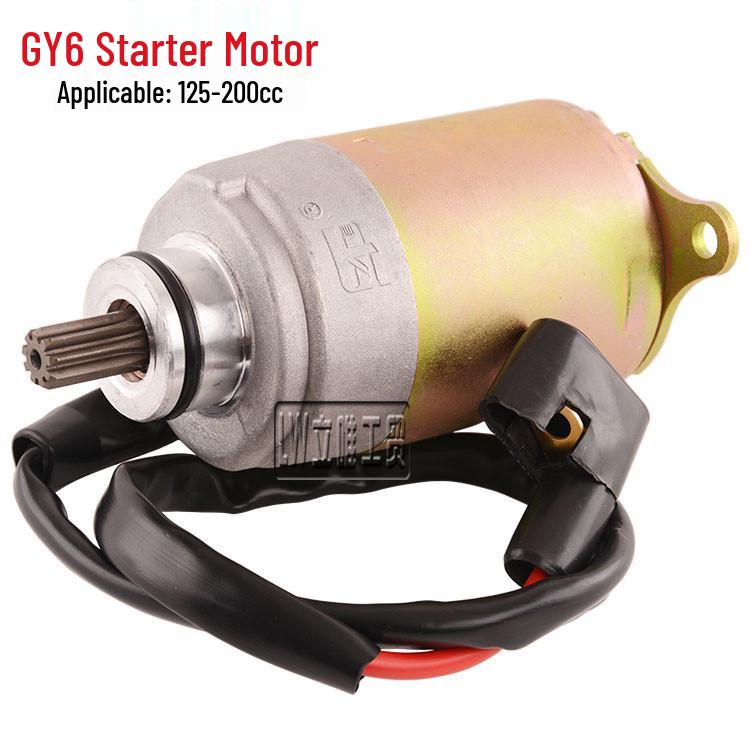 GY6 Starter Motor for 125-200CC ATV, Beach Buggy, and Scooter Engines /
