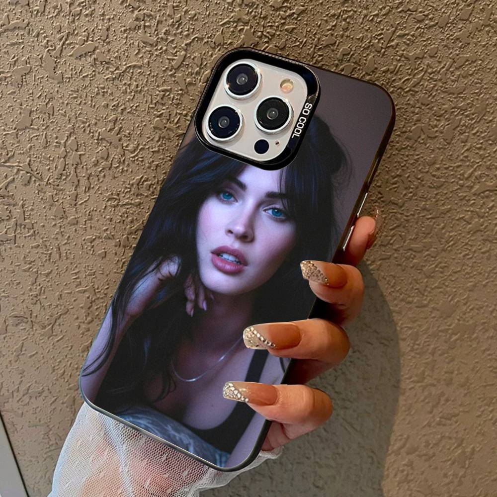 Megan F-Fox Vintage Beauty Phone Cases For IPhone 17 16 15 14 13 12 11 Plus Pro Max Colorful Case