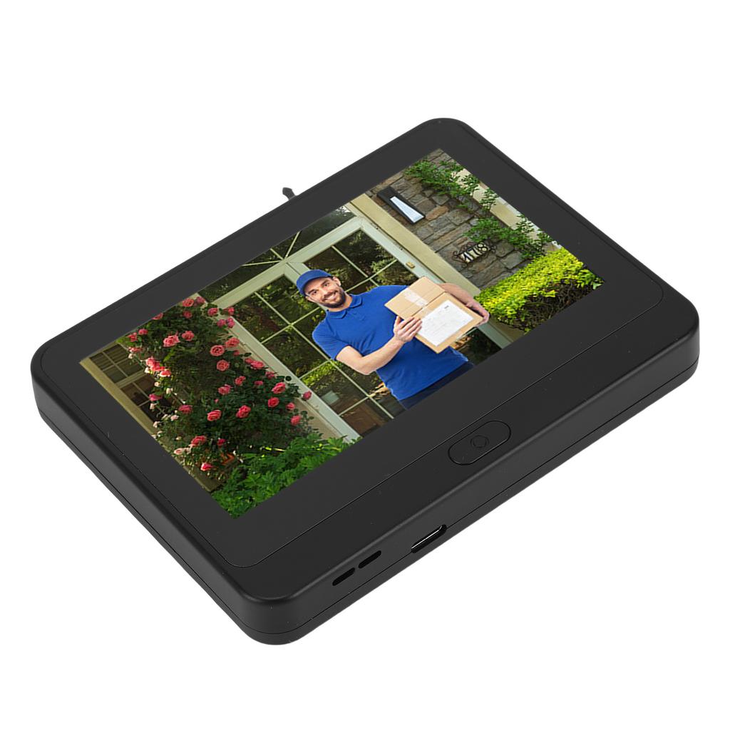 Türspionkamera 1080P 4,3-Zoll Farb-LCD-Bildschirm 2-Wege-Gegensprechanlage PIR-Personenerkennung Digitaler Türspion für Zuhause