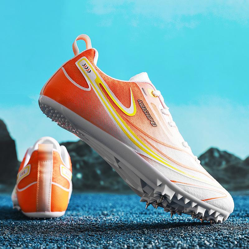 New professional track and field shoes nail football shoes running shoes sprinting medium and long distance running sports shoes female long jump stud