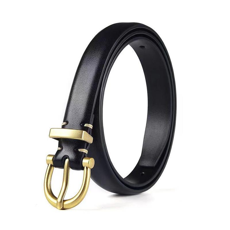 Ceinture de créateur de luxe pour femmes en cuir PU, ceinture à boucle en métal pour femme, tour de taille