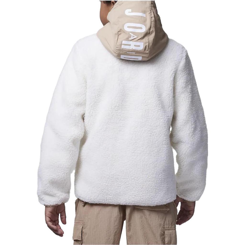 Jordan Color Block Logo Print Hooded Zip-Up Long Sleeve Jacket Kids Jackets Multi-Color FV2510-133