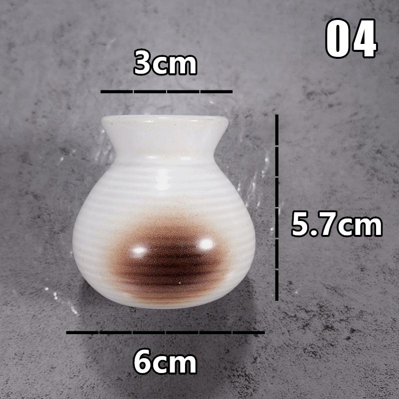 Sushi Shop Sashimi Plate Decor Small Bottle Dry Ice Barrel Ceramic Toothpick Holder Japanese Style Fruit Picks Container Jar Box