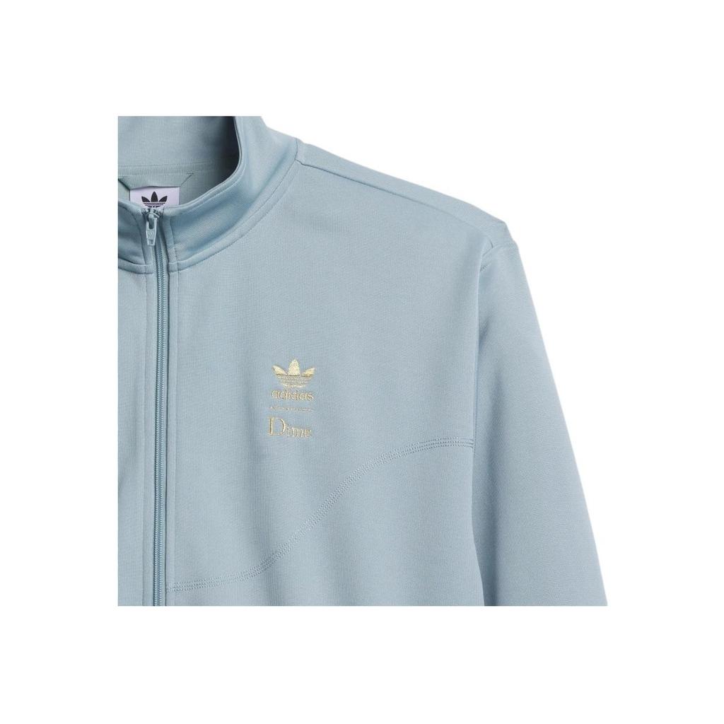 Adidas Originals X Dime Collaborative SS23 Superfire Track Jacket With Stand-Up Collar Men Outerwear Magic-Grey HZ7247