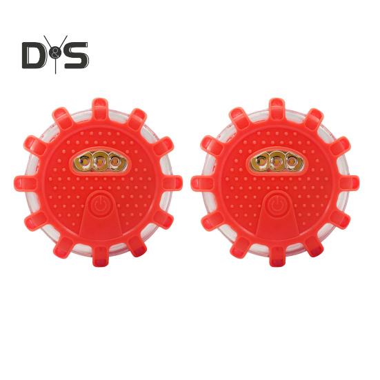 2 Stück Auto-Warnleuchten mit 9 Blinkmodi, superhell, hohe Lumen, wasserdicht, batteriebetrieben, LED-Warnleuchten mit Magnet