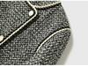 Elegant French Wool-Blend Tweed Double-Breasted Jacket for Women