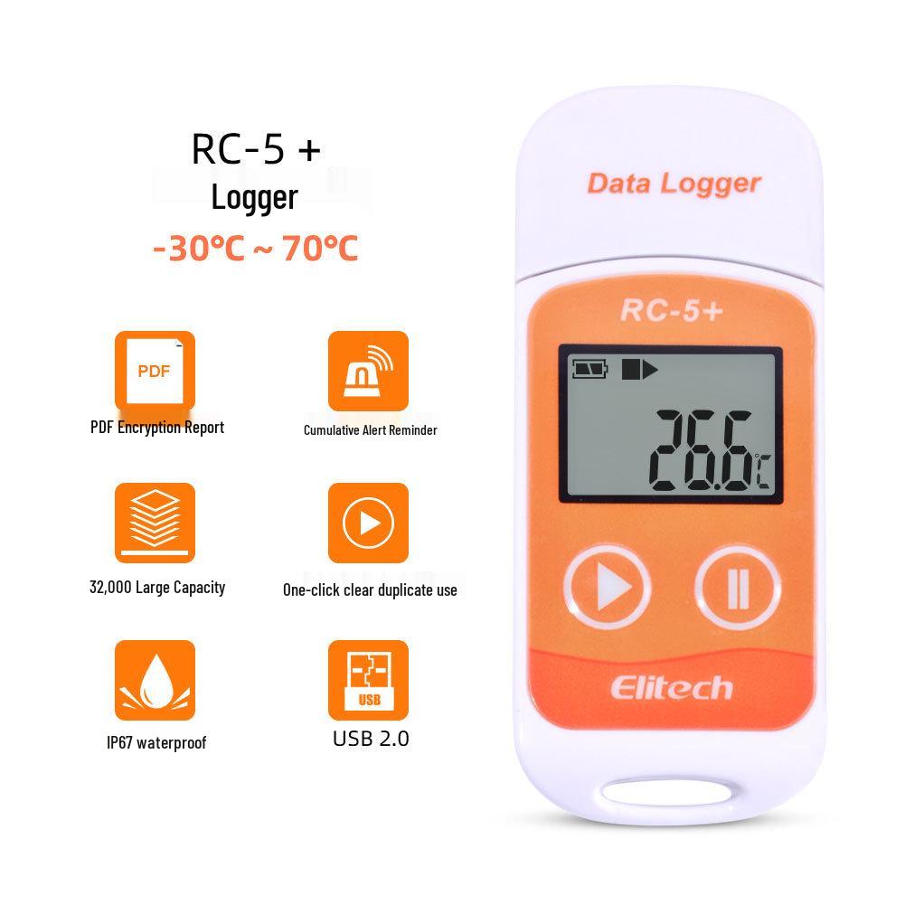 Jingchuang RC-5+ USB Temperature Data Logger for Cold Chain Transport