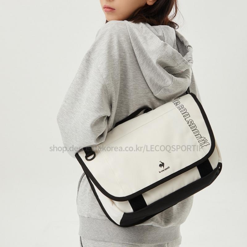 Le Coq Sportif [cLearance][60  Off] Mini Messenger Bag  Unisex    Ivory  Qp123abg12 