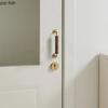 Walnut Wood Brass Handle Retro Door Handles Furniture Handle Cabinet Handles Solid Wood Handle Home Door Hardware Accessories