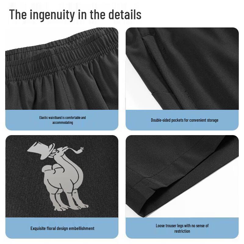 Paul Camel Men's Summer Breathable Quick-Dry Casual Shorts