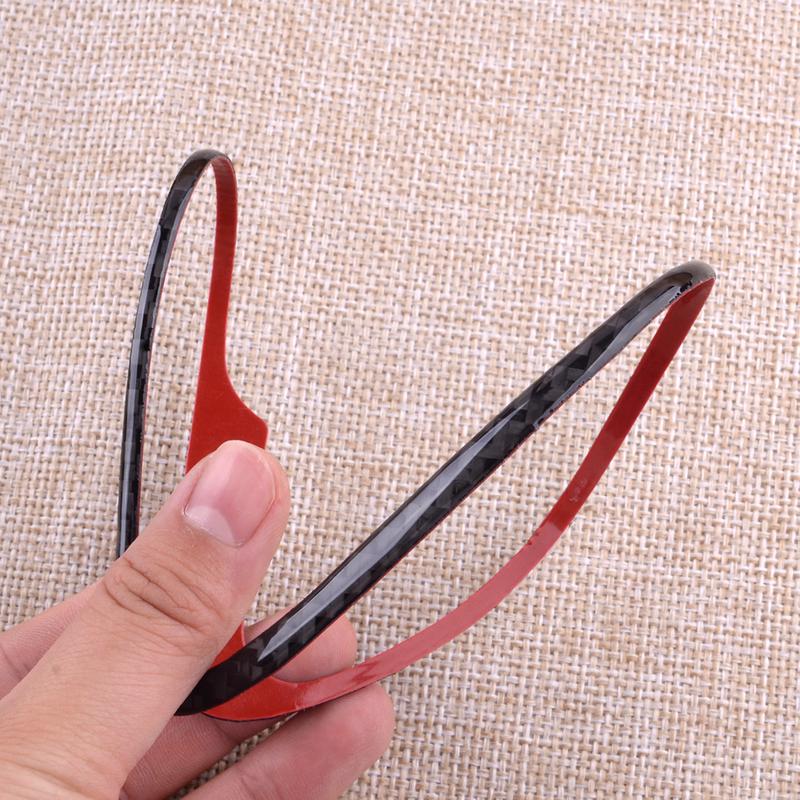 4pcs Carbon Fiber Interior Door Handle Cover Trim Sticker Fit for Mercedes Benz W205 X253 C GLC Class 2015 2016-