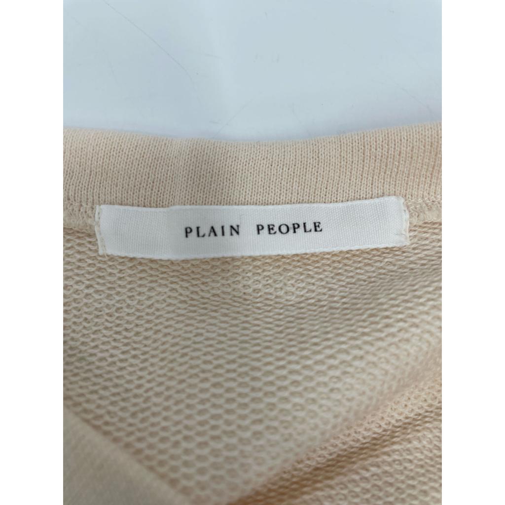 PLAIN PEOPLE Ivory A1541UA038 Organic Soft Sweat Long Sleeve Dress Dress 2 IvoryUsed
