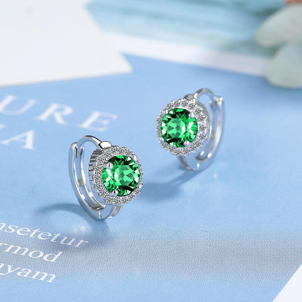 925 Silver Earrings Superior Luxury Multiple Zircon for Women Fashion Jewelry Gifts Wedding Engagement Party Cute