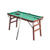 Folding Pool Table, 140cm Portable Billiards Tables, Foldable Space-Saving Entertainment Game Set Includes Ball, Cue, Rack, Chalk, Brush, Brown with