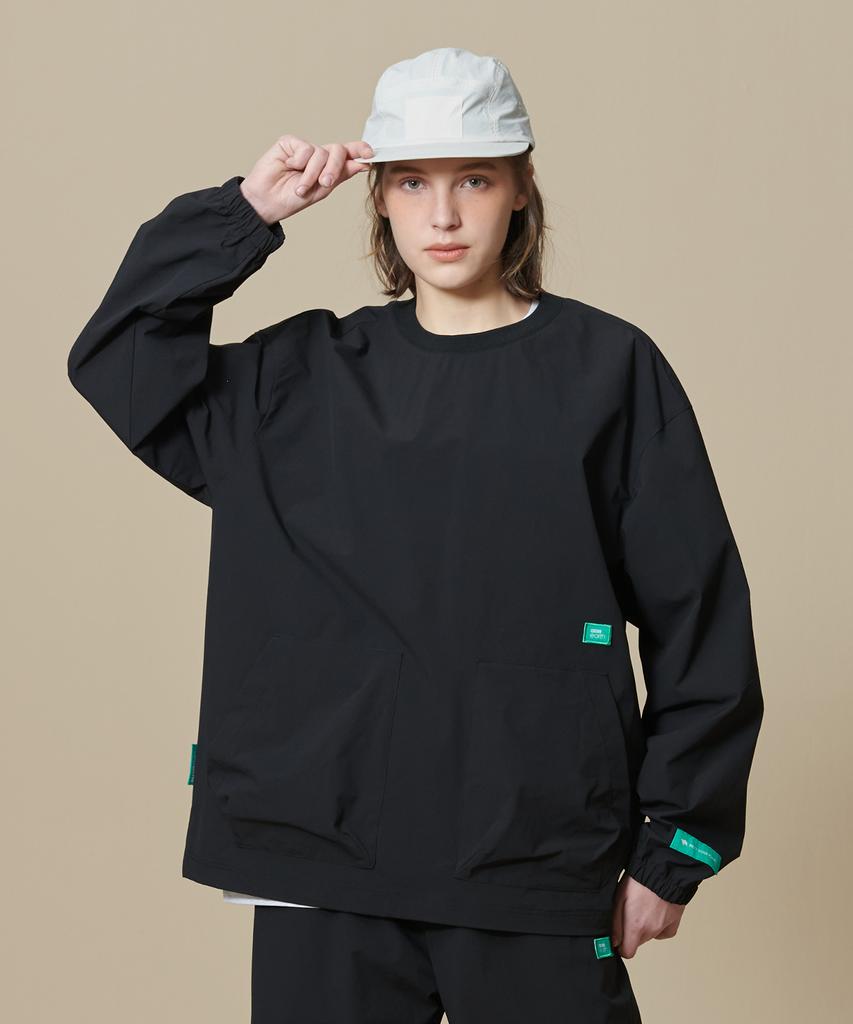 BBC EARTH Ripstop Woven Sweatshirt_Black