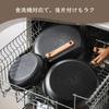 SENSARTE Deep Frying Pan 30cm with Lid, Non-stick Coating, IH and Gas Stove Compatible, Stir-fry Pan, All Heat Source Compatible, 5-Layer Construction