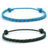 Handwoven Ethnic Colorful Rope Bracelet Unisex Easy Knot Sliding Adjustable Bilayer Thread Braclet Outdoor Mother Gift Jewelry