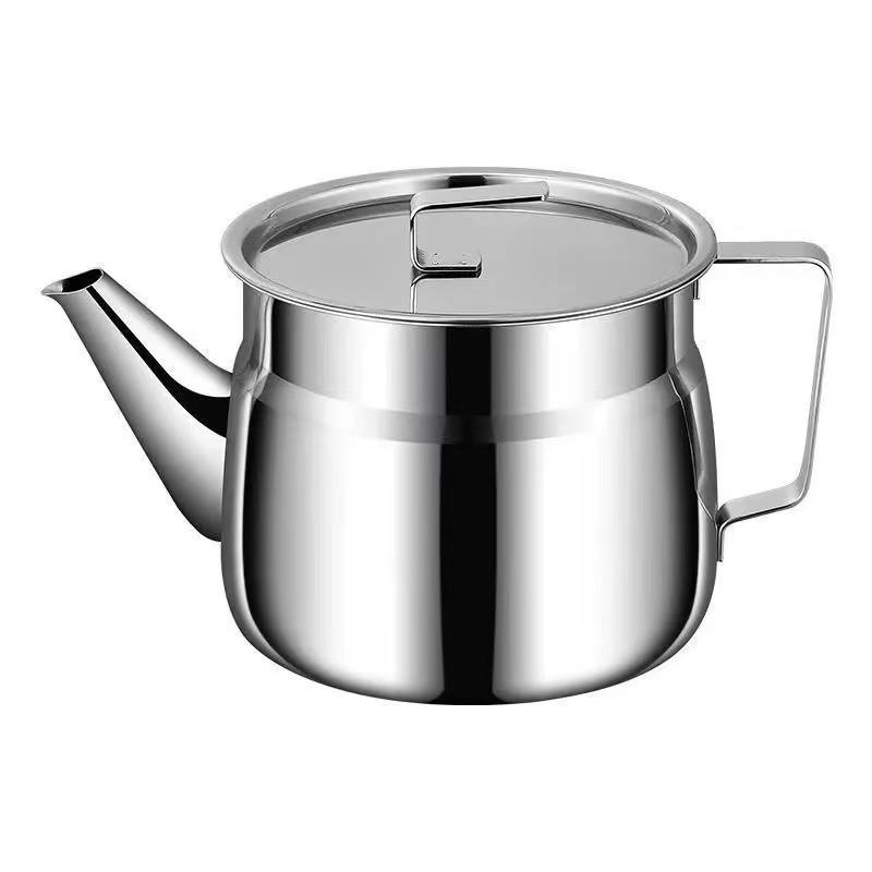 Multi-purpose Stainless Steel Oil Filter Pot with Large Capacity for Kitchen