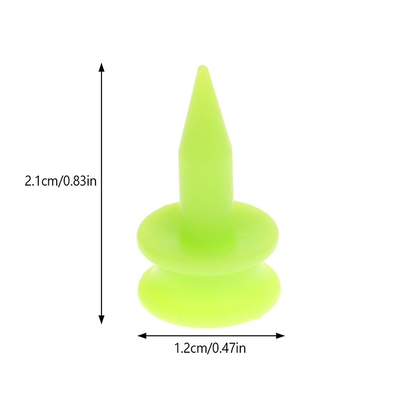 50 sztuk/opakowanie Profesjonalne koszulki golfowe 25 mm 0,98' Zamek Zielony Akcesoria golfowe Plastikowe koszulki golfowe Idealne do tee'owania piłki