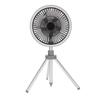 Camping Fan with Tripod 3 In 1 3 Speeds Oscillating Portable Standing Outdoor Fan with Light and Phone  R for Tent Fishing Picnic