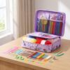 DIY Lace Blanket Weaving Tools 59Pcs/Set Crochet Kit, Ergonomic Hooks Yarn Accessories Set Knitting Supplies for Beginners with Storage Bag, Complete