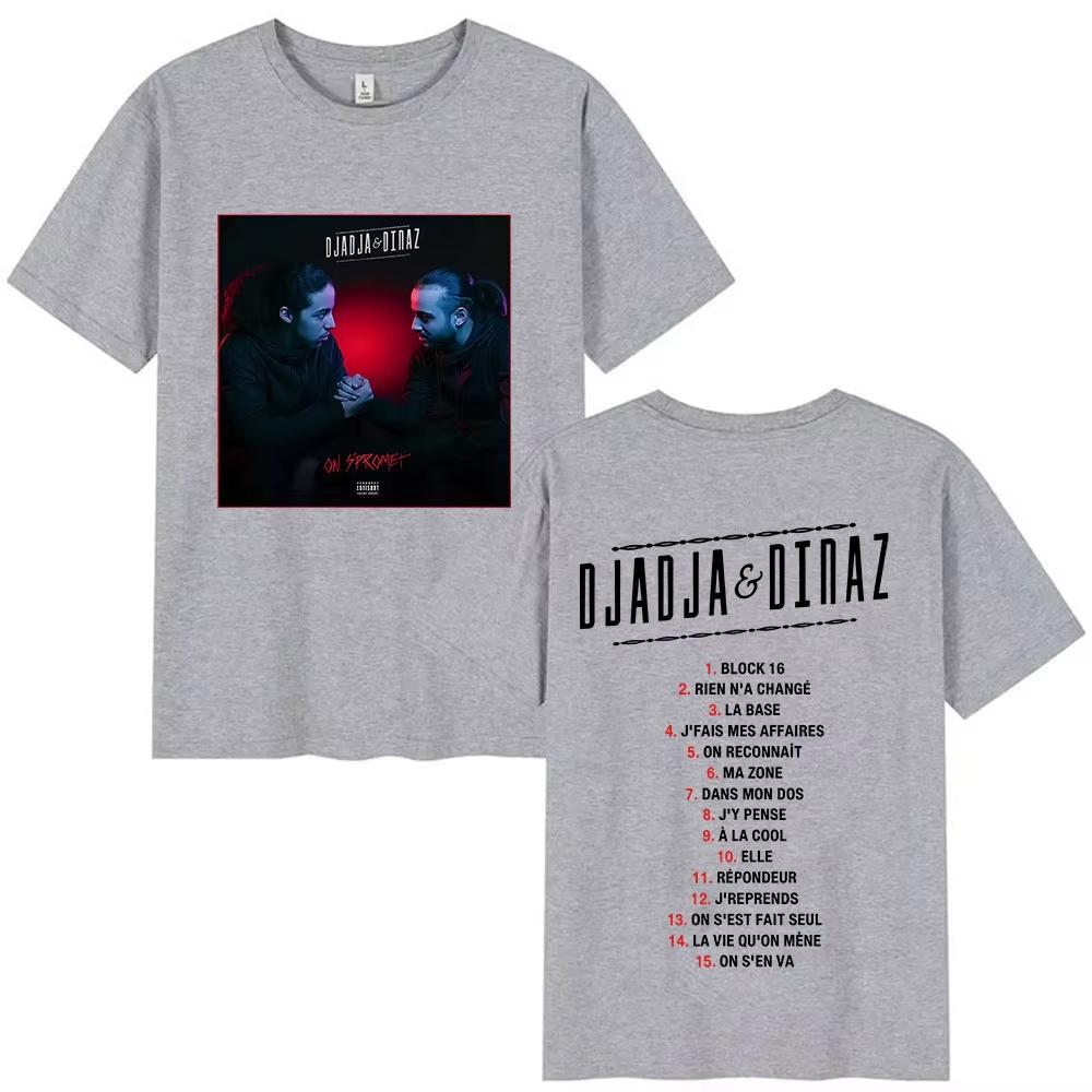 

Rapper Djadja & Dinaz Album 2026 Graphic T Shirts Men s Vintage Style Gothic Clothing T-Shirt Hip Hop Short Sleeve Cotton Tshirt 4XL