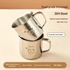 50/100/150ml 304 Stainless Steel Drinking Cup With Handle Durable Tumbler Anti Scalding Mini Cute Water Cup For Kids Drinkware