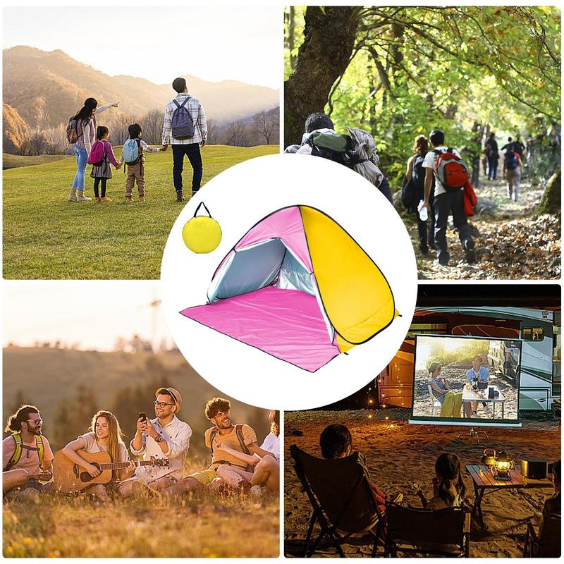 Quick Automatic Opening Beach Tent Sun Shelter UV-protective Tent Shade Lightwight Pop Up Beach Tent For Outdoor Camping Fishing