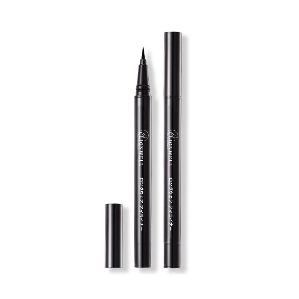 Official LionWell Japan Longwear Liquid Delicate Super Sharp Brush Smooth Eyeliner, Long-Lasting Eyeliner, Lines, Tip, Waterproof, Long-Lasting Color,