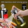 Stainless Steel Barbecue Oil Spray Bottle Spray Oil Pot Household Edible Oil Bottle Glass Control Oil Pot